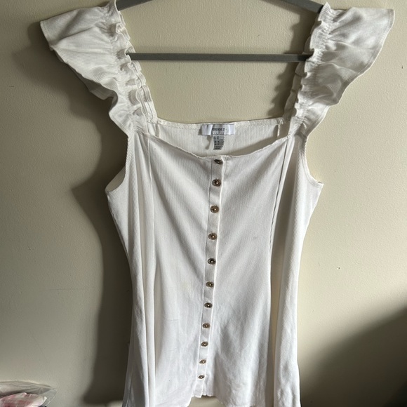 Plus Dainty White Midi Dress - Picture 10 of 10